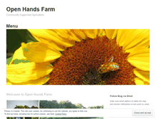 Tablet Screenshot of openhandsfarm.com